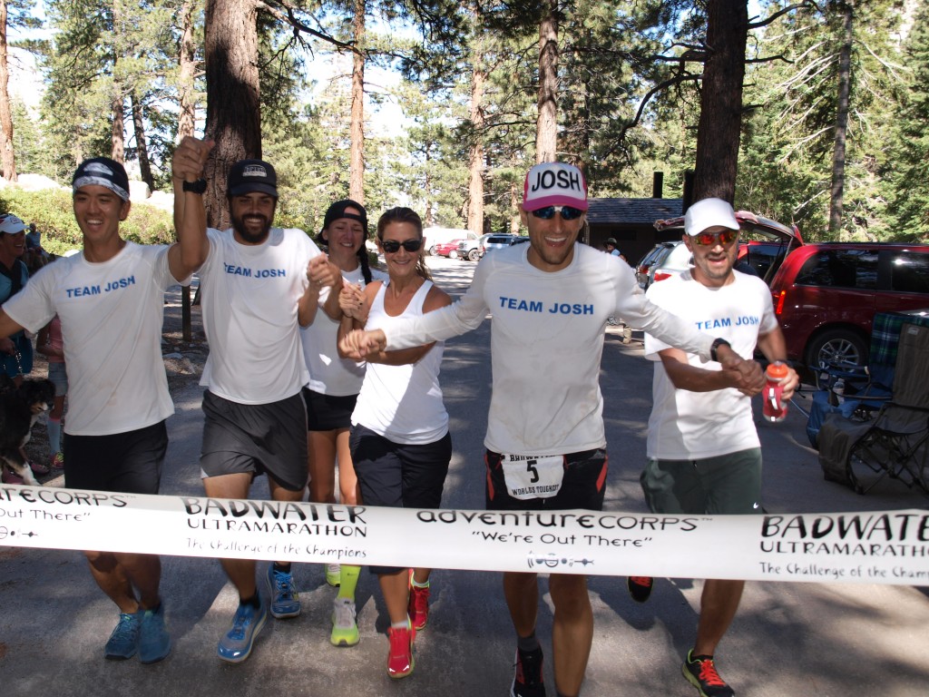 Crossing Badwater Finish Line 2014