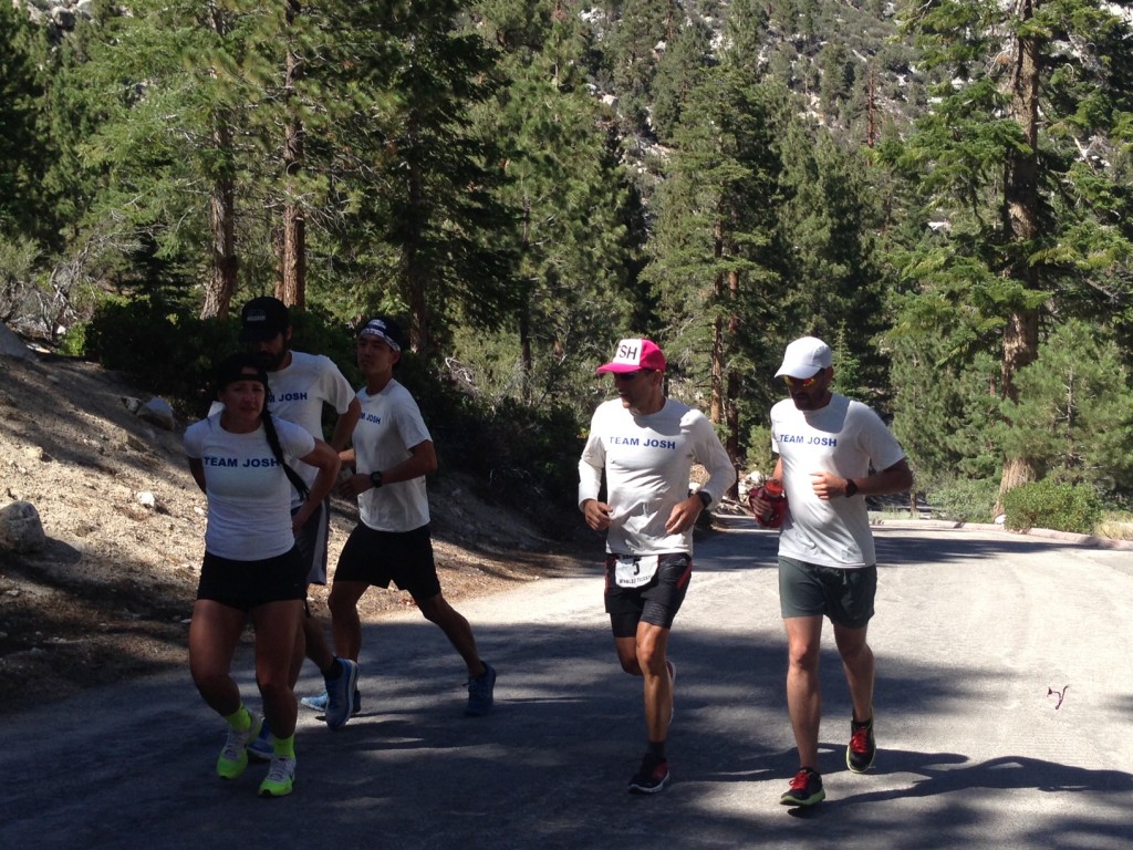 Badwater.running to finish with crew.elizabeth